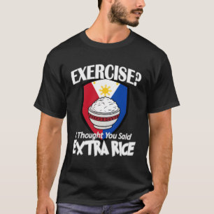 Camiseta Exercício Que Pensei Que Você Disse Extra Pia De A