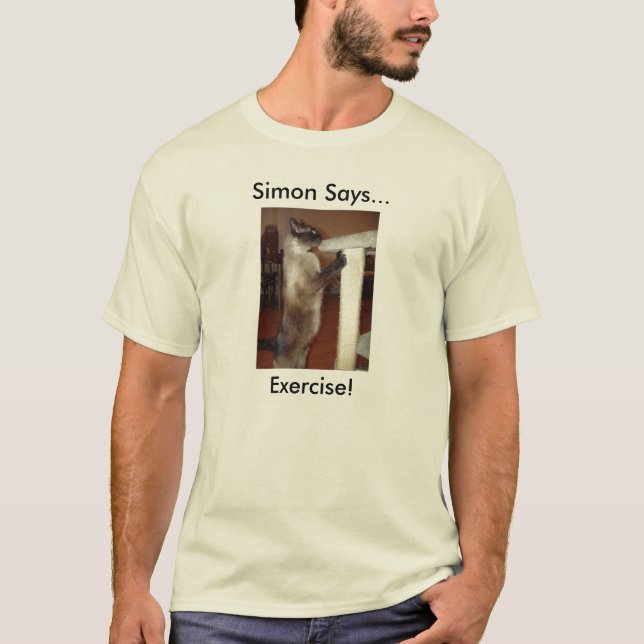 Camiseta exercício, Simon diz…, exercício! (Frente)
