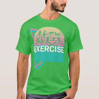 Camiseta Exercise Workout Fitness Retro
