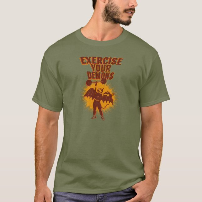 Camiseta Exercite seus demônios (Frente)