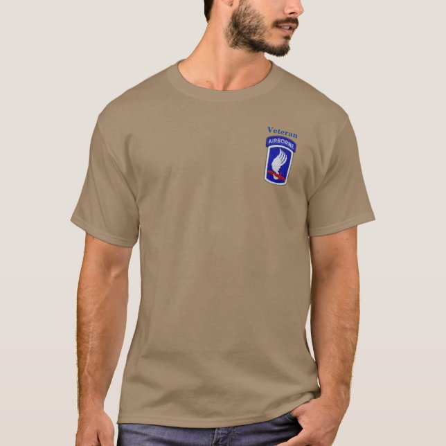 Camiseta Exército 173.º soldados aéreos da Brigada aérea da (Frente)