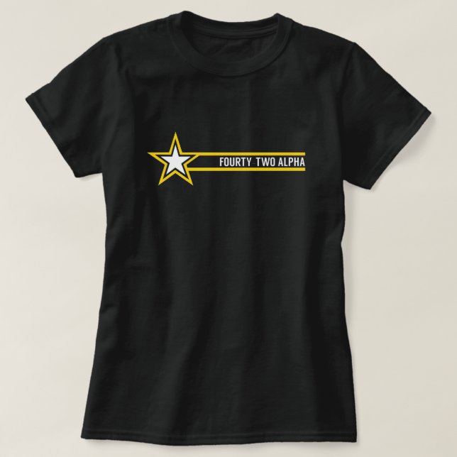 Camiseta Exército 42A Especialista em Recursos Humanos (Frente do Design)