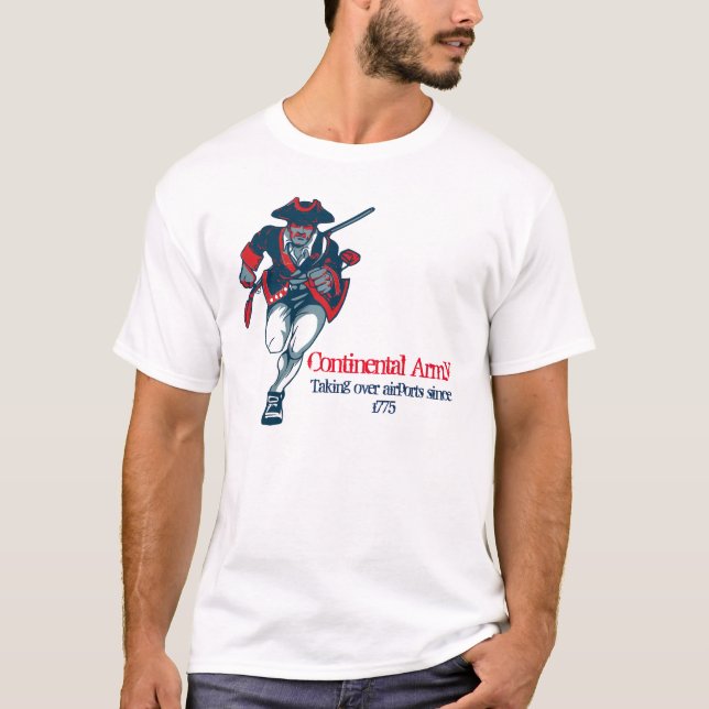 Camiseta Exército continental de Donald Trump (Frente)
