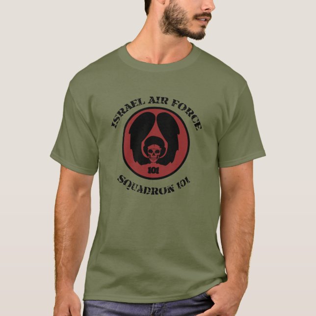 Camiseta Exército da Força Aérea 101 do Idf Israel  (Frente)