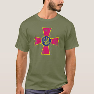 Camiseta Exército da Ucrânia - Forças Armadas Emblem OD 