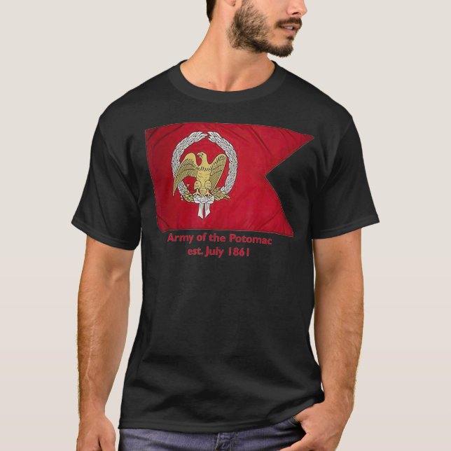 CAMISETA EXÉRCITO DA UNIÃO DE PAVILHÃO DE GUERRA CIVIL POTO (Frente)