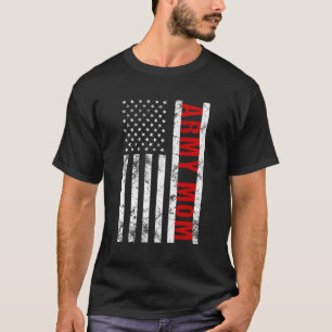 Camiseta Exército de Bandeira Americano Mãe Exército Presen