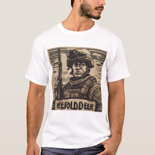 Camiseta Exército de Camisetas/Presente de Soldado (Frente)