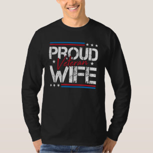 Camiseta Exército de Esposa Orgulhosa e Vestígio Legal Exér