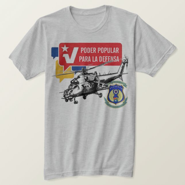 CAMISETA EXÉRCITO DE VENEZUELAN (Frente do Design)