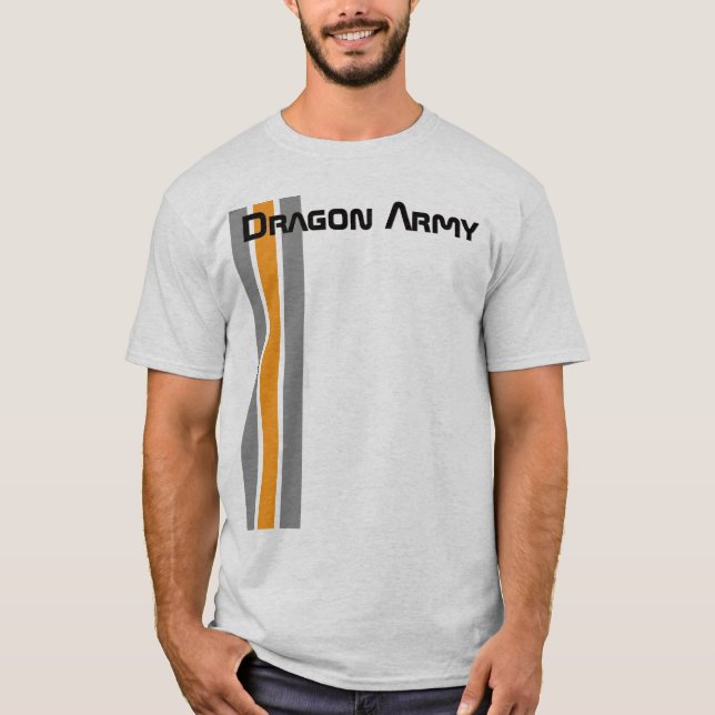Camiseta Exército do dragão do jogo de Ender (branco) (Frente)