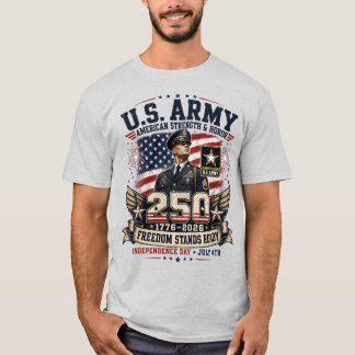 Camiseta EXÉRCITO DOS EUA "A Liberdade Permanece Forte" 4 d