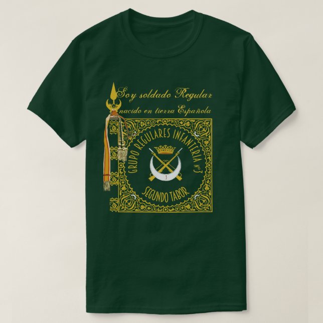 Camiseta Exército Espanhol no Norte de África (Frente do Design)