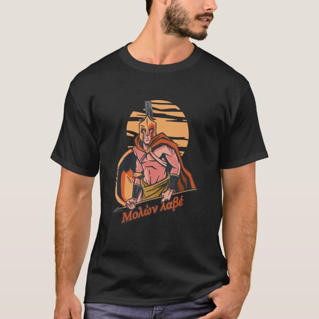 Camiseta Exército Grego de Molon Labe Spartan (Frente)