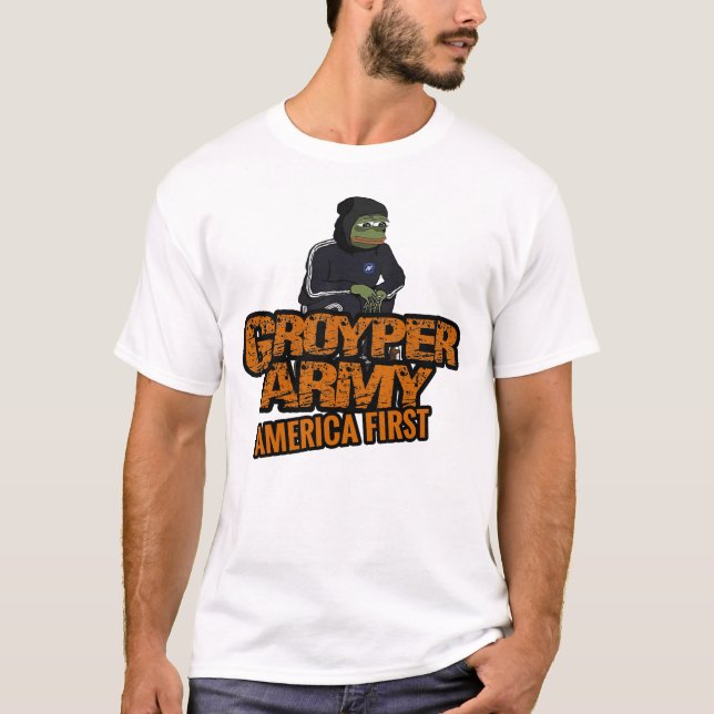 Camiseta Exército Groyper - Meme 1 (Frente)