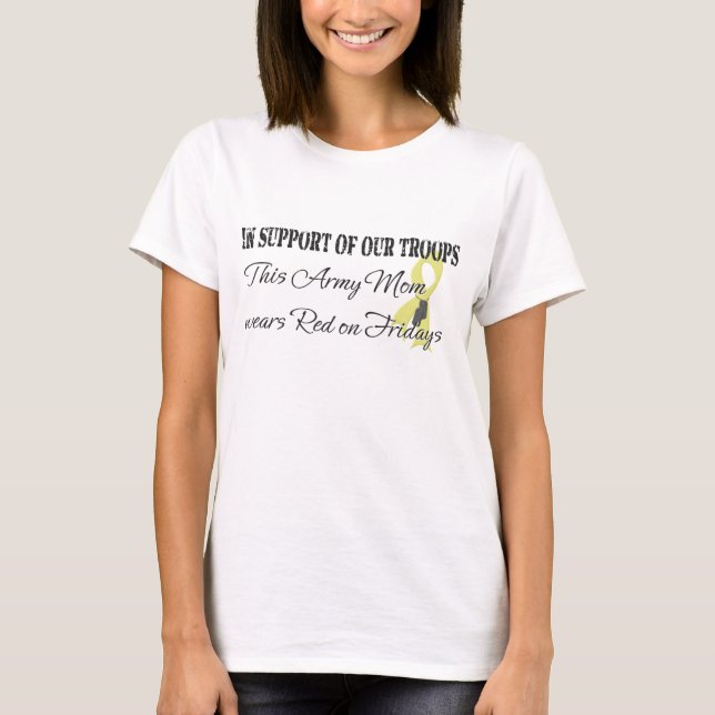 Camiseta Exército Mãe Vermelha Sexta-Feira (Frente)