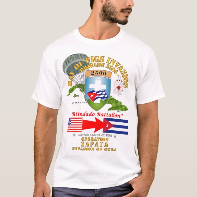 Camiseta Exército - Operação Zapata - Baía dos Porcos (Frente)