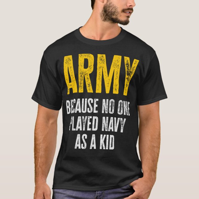 Camiseta Exército Porque Ninguém Jogou Marinho Como Um Braç (Frente)
