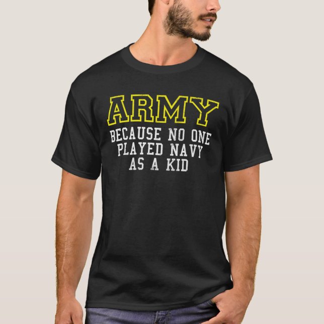 Camiseta Exército Porque Ninguém Jogou Marinho Como Um Braç (Frente)