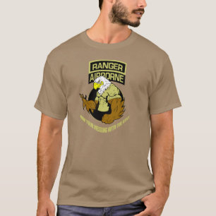 Camiseta Exército Ranger Airborne "Mensagem com o Melhor"