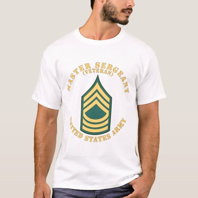 Camiseta Exército - Sargento-Mestre - MSG - Aposentado - Pl (Frente)