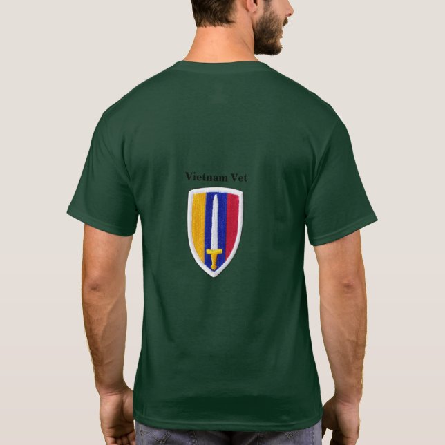 Camiseta Exército USARV MACV Vietnã Vetes da Guerra do Nam (Verso)