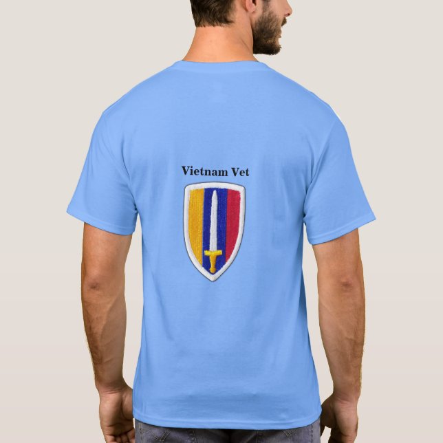 Camiseta Exército USARV Vietnã Vereadores da Guerra do Nam  (Verso)
