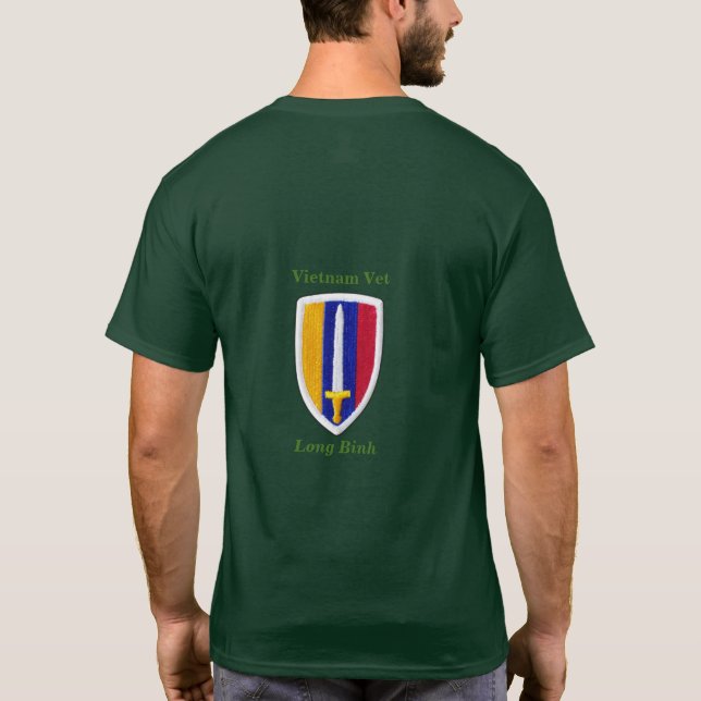 Camiseta Exército USARV Vietnã Vets da Guerra do Nam (Verso)