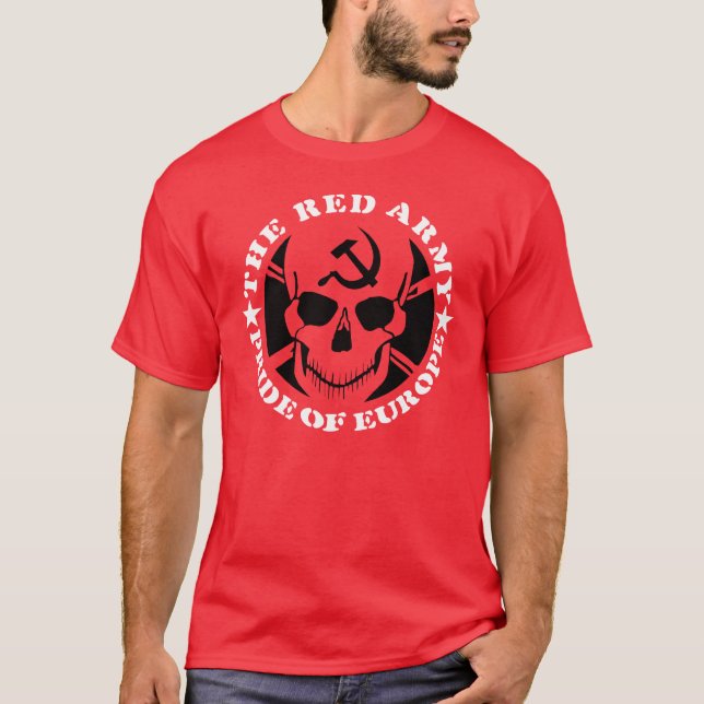 Camiseta Exército vermelho - orgulho do t-shirt de Europa (Frente)