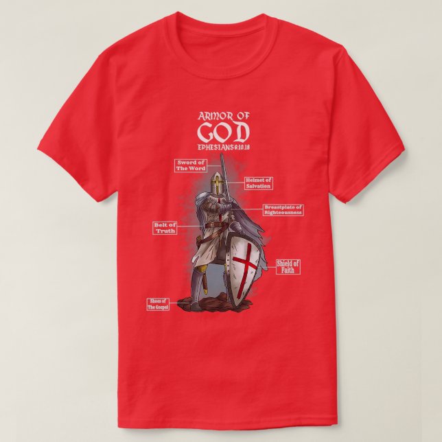 Camiseta Exércitos De Deus Efesianos 6 10 18 Bíblia 3 (Frente do Design)