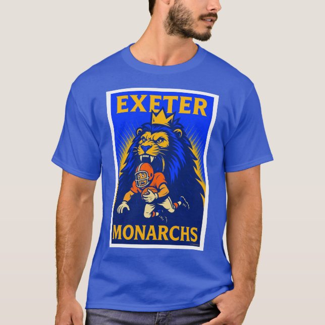 CAMISETA EXETER, CA MONARCHS CLASSIC FOOTBALL T-SHIRT. (Frente)