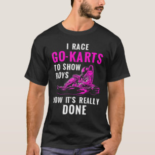 Camiseta Exibição de Corrida de Kart Os Meninos Karting Go