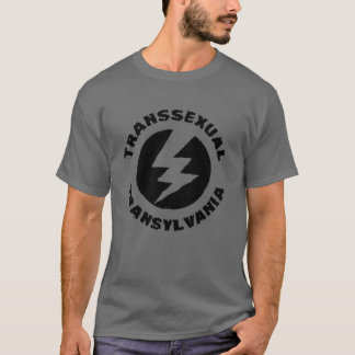 Camiseta exibição de terror de rocha transseual transilvâni