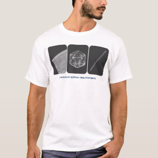 Camiseta Exigências de sistema mínimo