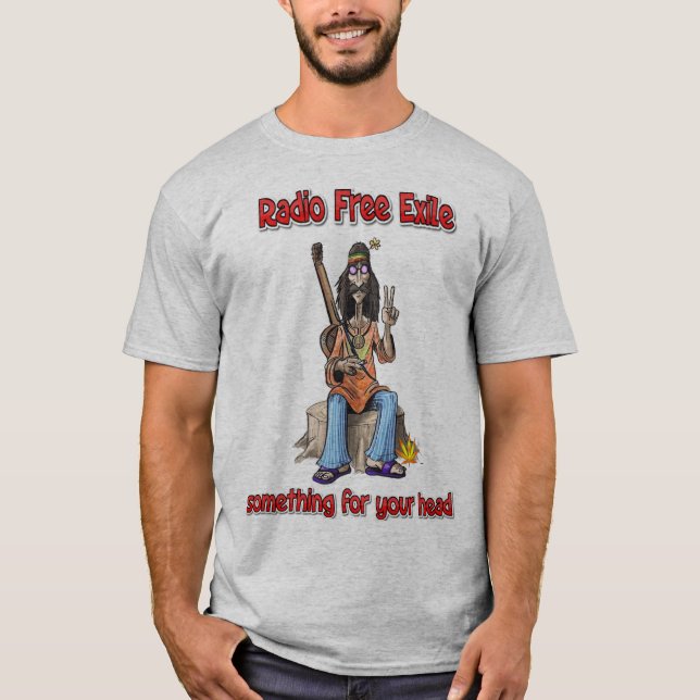 Camiseta exílio livre de rádio (Frente)