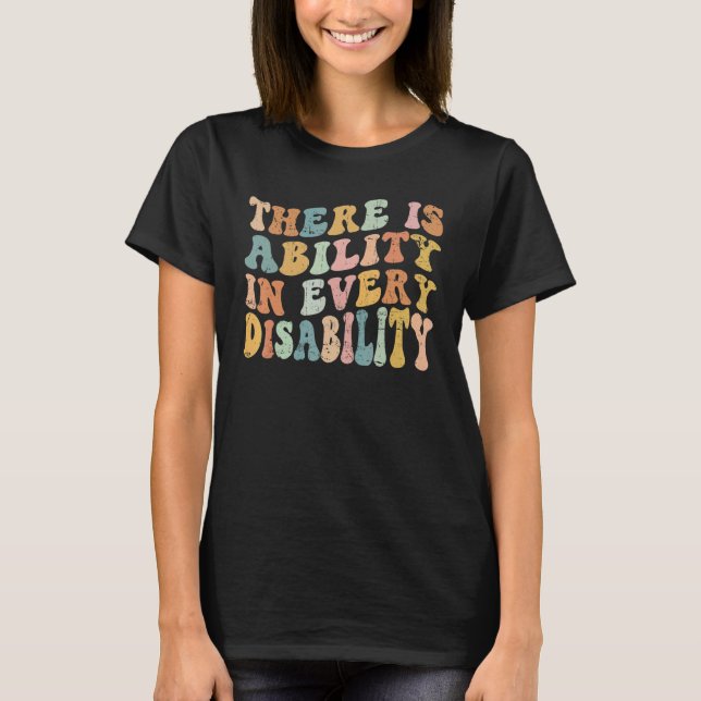Camiseta Existe Capacidade Em Todos Os Domínios De Sensibil (Frente)