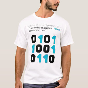 Camiseta Existem 10 Tipos de Programadores – Piada Binária