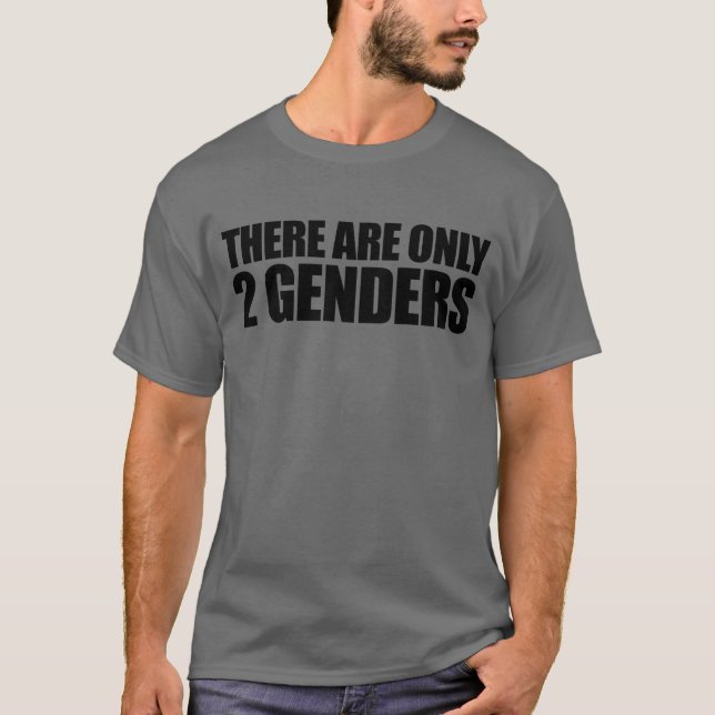 Camiseta Existem Apenas 2 Gêneros (Frente)