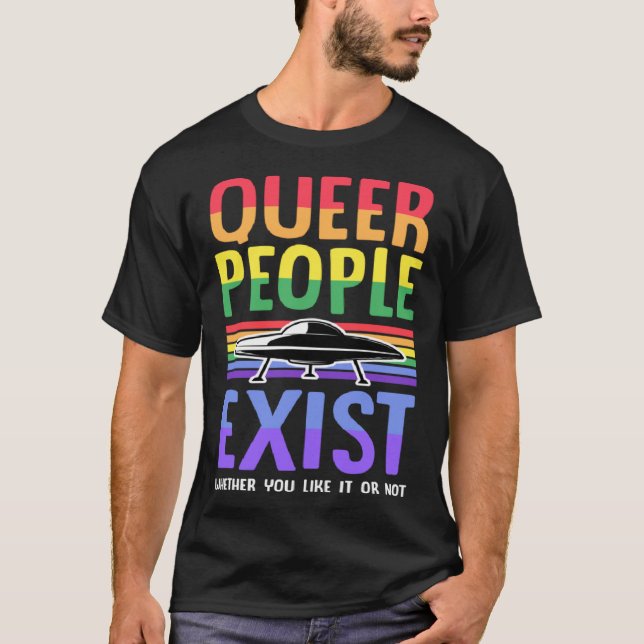 Camiseta Existem Pessoas Da Fila, Quer Você Goste Ou Não Do (Frente)