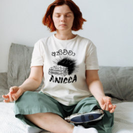 Camiseta Existencial Grunge ANICCA(අනිච්ච)Punk Impermanênci