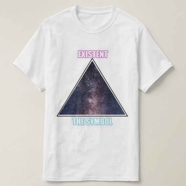 Camiseta Existente o símbolo (Frente do Design)