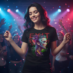 Camiseta Exit System – Use a Arte, Não a Fuga