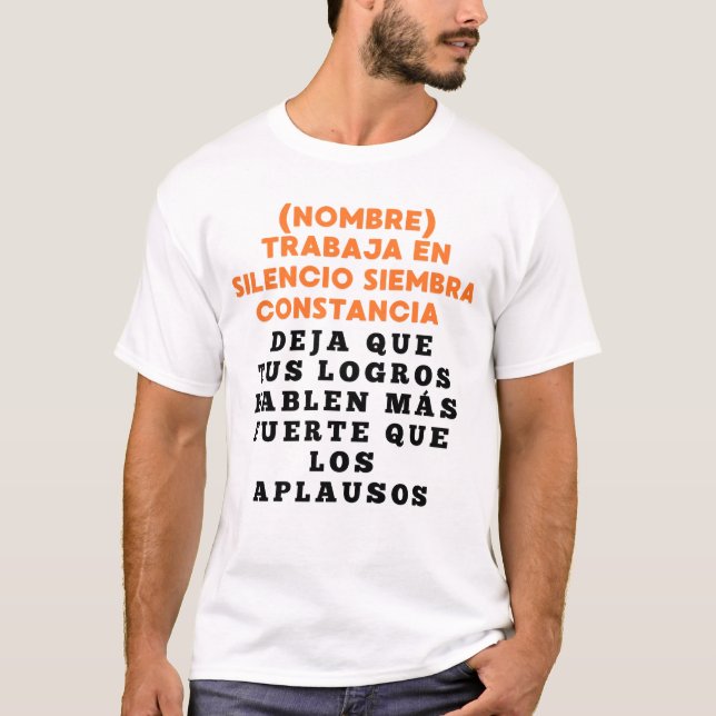 CAMISETA EXITO REGALO PERSONALIZADO PARA (NOMBRE) (Frente)