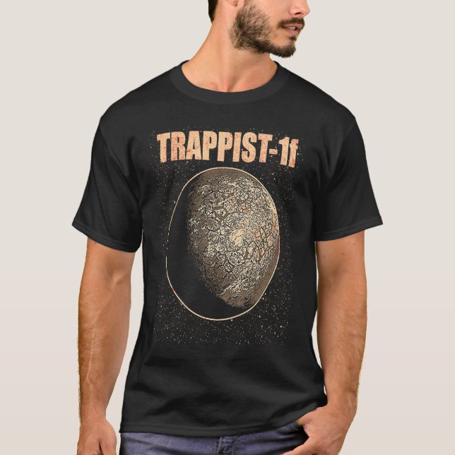 Camiseta Exoplanet Extrasolar Planet Trappist 1f Astronomy  (Frente)
