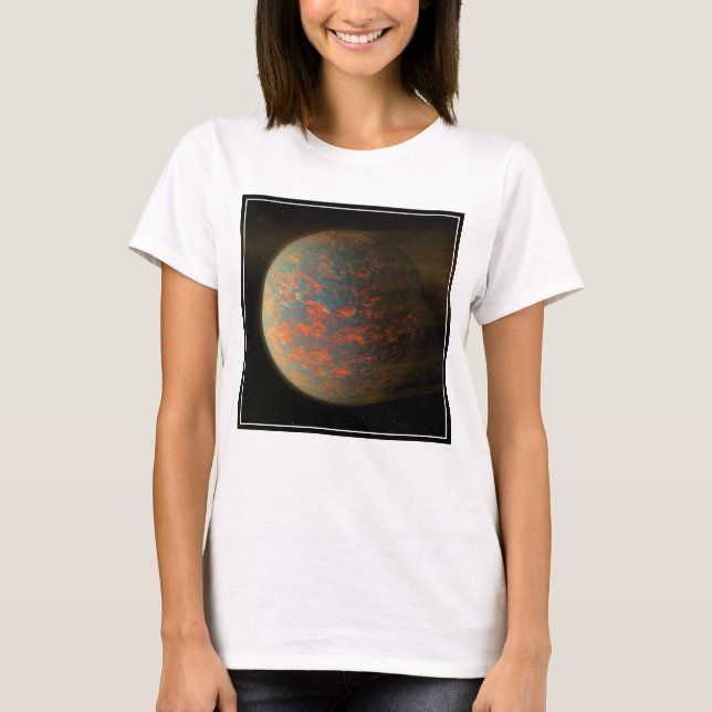 Camiseta Exoplaneta 55 Cani E E Sua Superfície Molena (Frente)