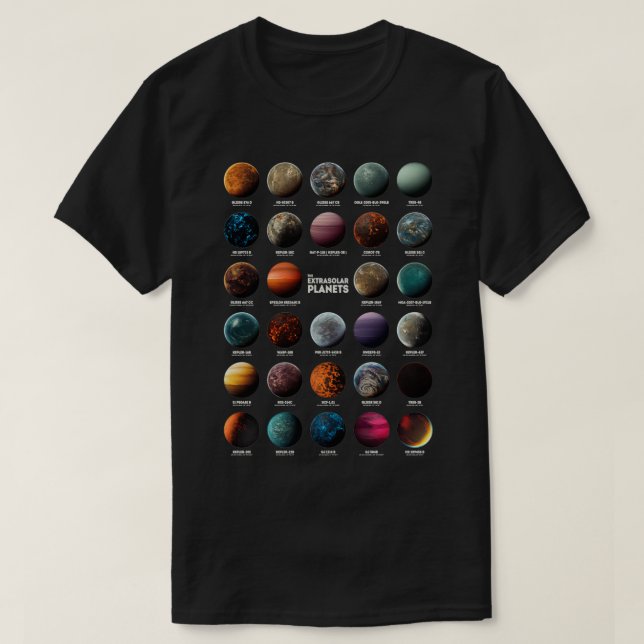 Camiseta Exoplanetas (Frente do Design)
