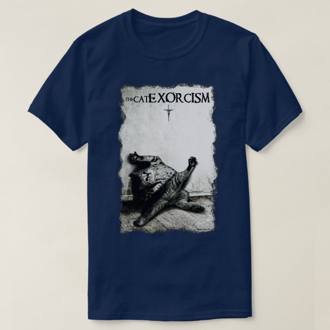 Camiseta exorcismo de gato (Frente do Design)