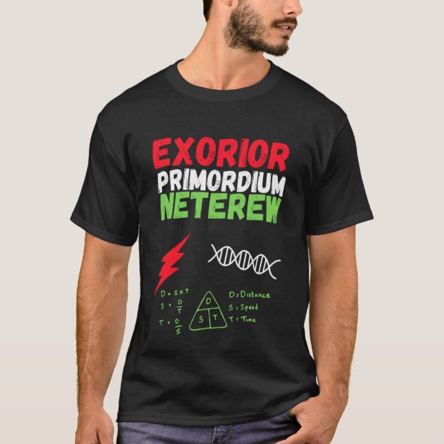 Camiseta Exoriente Primordium Neterew Fórmula de Deus (Frente)