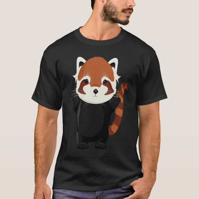 Camiseta Exotic magical little red panda bear (Frente)