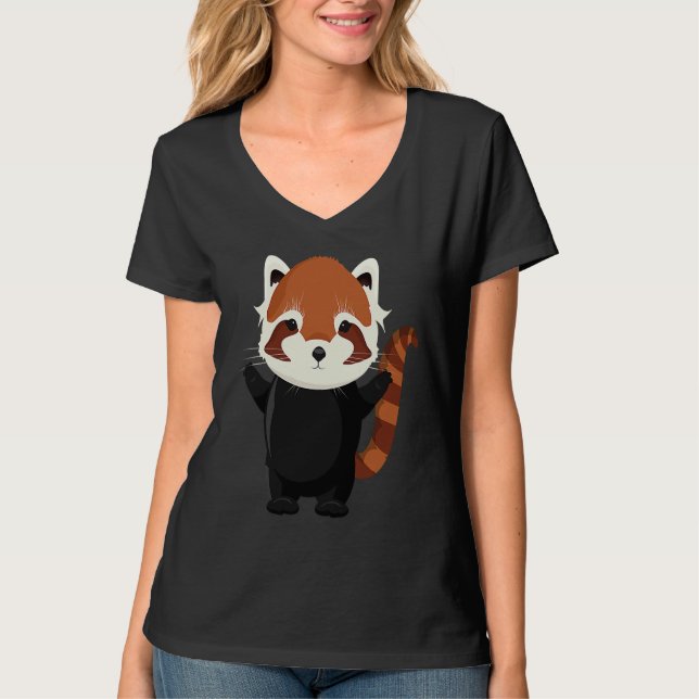 Camiseta Exotic magical little red panda bear (Frente)